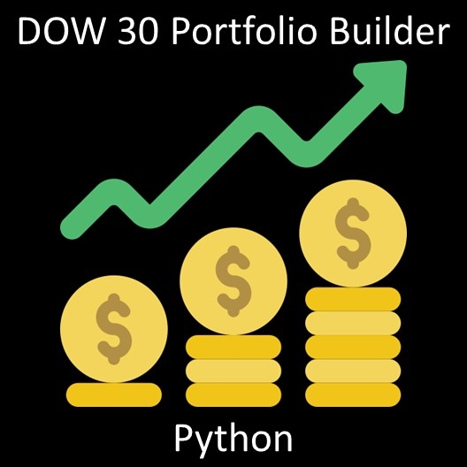 An icon for the DOW 30 Portfolio Builder Python Project.